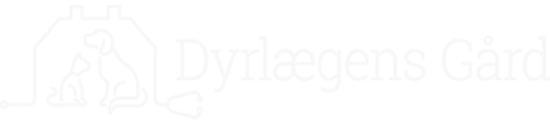 dyrlægens Gård logo - hvid